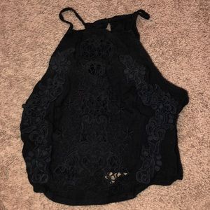 Black Abercrombie & Fitch Crop top